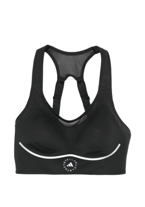 adidas by Stella McCartney mesh-panel sport bra - Black
