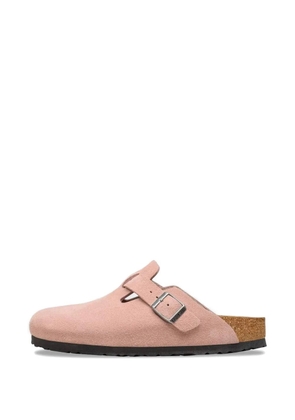 Birkenstock Boston buckled leather sneakers - Pink