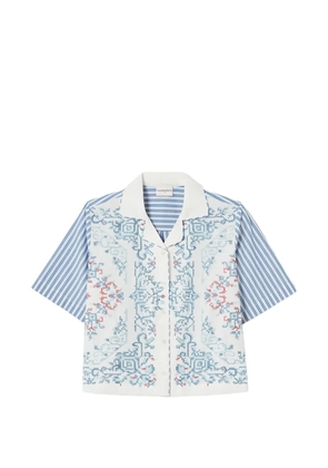 Claudie Pierlot stripe-pattern cotton shirt - White