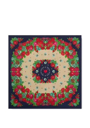 Moschino floral silk scarf - Neutrals