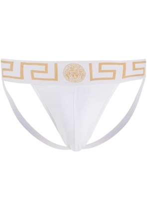 Versace Greca Border jockstrap - White