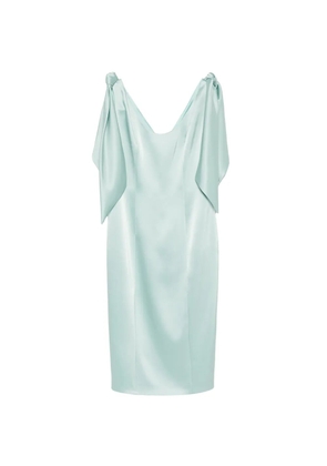 Fely Campo draped midi dress - Blue