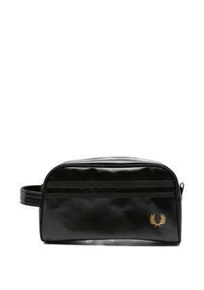 Fred Perry logo-detail wash bag - Black