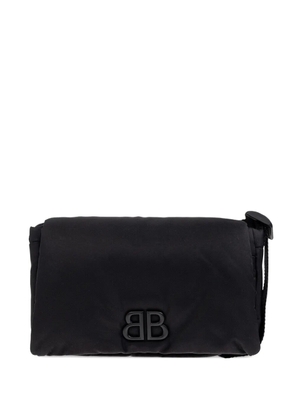 Balenciaga logo shoulder bag - Black
