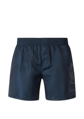 Balmain logo-print swim shorts - Blue