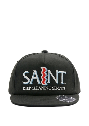 SAINT MXXXXXX logo-embroidered baseball cap - Black