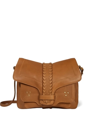 Jérôme Dreyfuss Harry S braided leather cross body bag - Brown