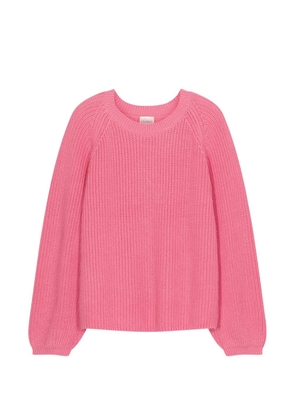 Closed long sleeve crew-neck sweater - Pink