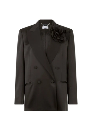 Philipp Plein double-breasted satin blazer - Black