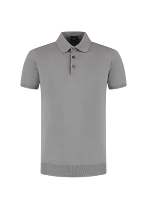Kiton ribbed-hem polo shirt - Grey