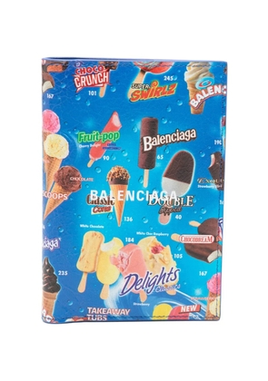 Balenciaga ice cream-print wallet - Blue