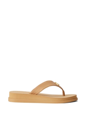 Polo Ralph Lauren logo-detail flat sandals - Neutrals