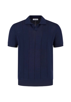Gran Sasso ribbed polo shirt - Blue