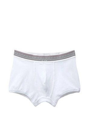 Versace ribbed cotton-jersey trunks - White