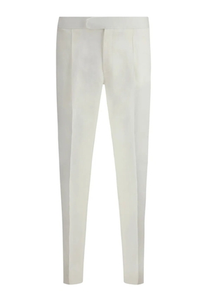 Brioni rear-elasticated waist trousers - White