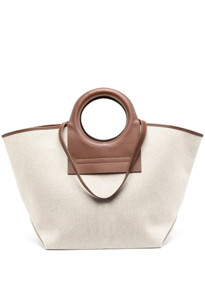 Hereu large Cala canvas tote bag - Neutrals