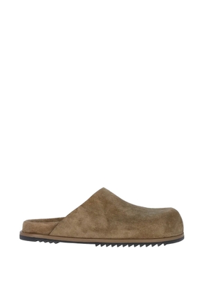 Rick Owens suede slip-on sandals - Brown