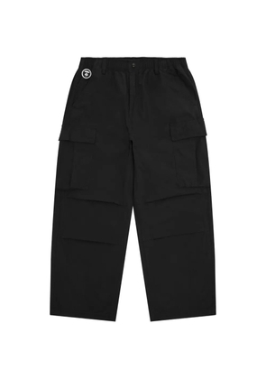 AAPE BY *A BATHING APE® logo-patch trousers - Black
