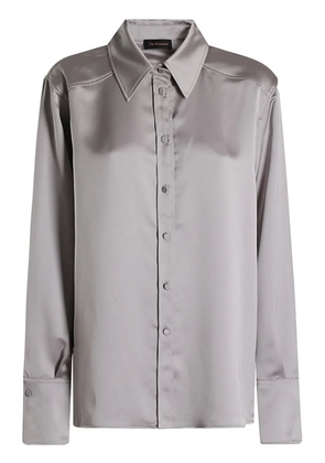 THE ANDAMANE satin shirt - Grey