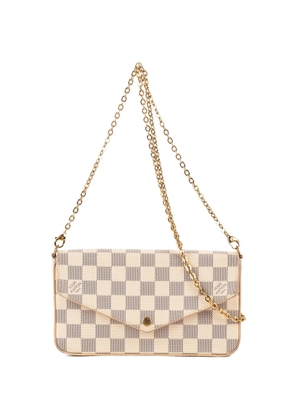 Louis Vuitton Pre-Owned Pochette Félicie Damier Azur crossbody bag - White