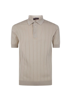 Filippo De Laurentiis ribbed polo shirt - Neutrals