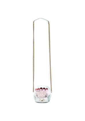 Kurt Geiger London Pom Pom Eagle zip-up cross body bag - Blue