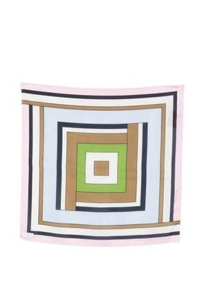 Marella geometric-print scarf - Pink
