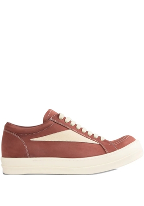 Rick Owens panelled lace-up sneakers - Brown