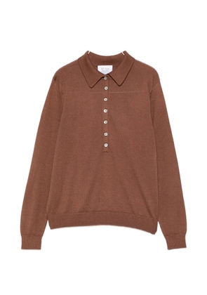 BeYou buttoned polo shirt - Brown