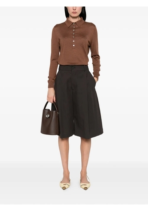 BeYou buttoned polo shirt - Brown