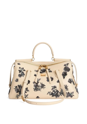 Dolce & Gabbana medium Vittoria handbag with embroidery - Neutrals