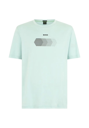 BOSS graphic-print T-shirt - Blue