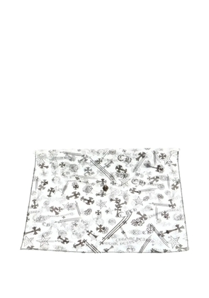 Chrome Hearts Vinyl all-over print pouch - White