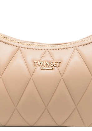 TWINSET quilted chain shoulder bag - Neutrals