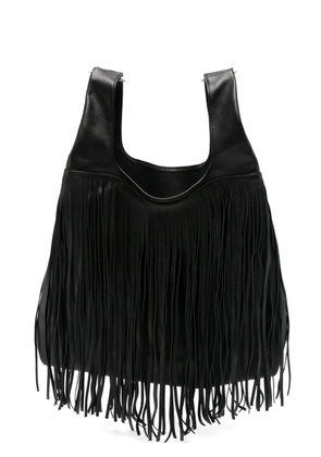 Niccolò Pasqualetti fringed tote bag - Black