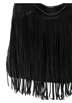 Niccolò Pasqualetti fringed tote bag - Black