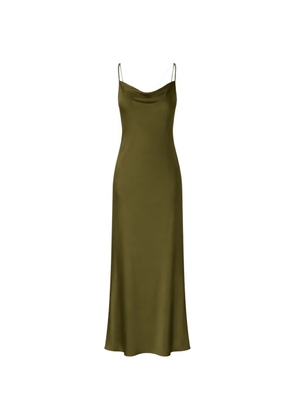 SILK95FIVE cowl-neck maxi dress - Green