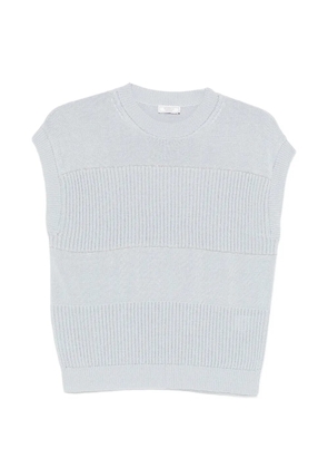 Peserico ribbed vest - Blue