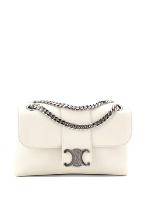 Celine Pre-Owned Victoire Flap Leather Teen shoulder bag - White