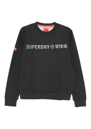 Superdry logo-print crew-neck sweatshirt - Black