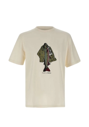 Barbour x Paul Smith fishing graphic T-shirt - Neutrals