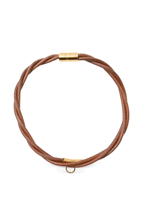 Hermès Pre-Owned leather choker necklace - Gold