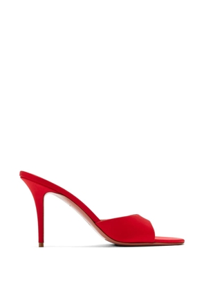 Amina Muaddi Elodie slippers - Red