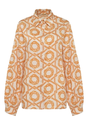 Alexis Maraville geometric-print blouse - Orange