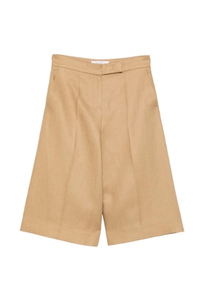 Max Mara high-waisted pleated shorts - Neutrals