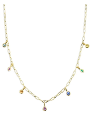 Sorellina sapphire bezel necklace - Gold