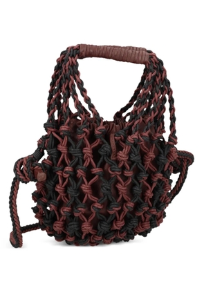Alysi Net leather bag - Brown