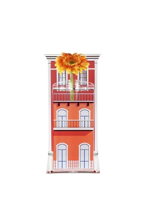 Linee Recanati Blooming City building vase - Red