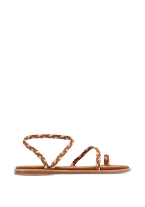 Ancient Greek Sandals Eleftheria braided-strap sandals - Brown