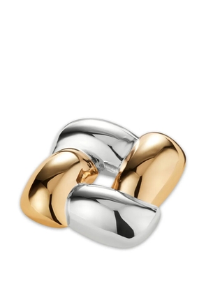 Jenny Bird square-frame brooch - Gold